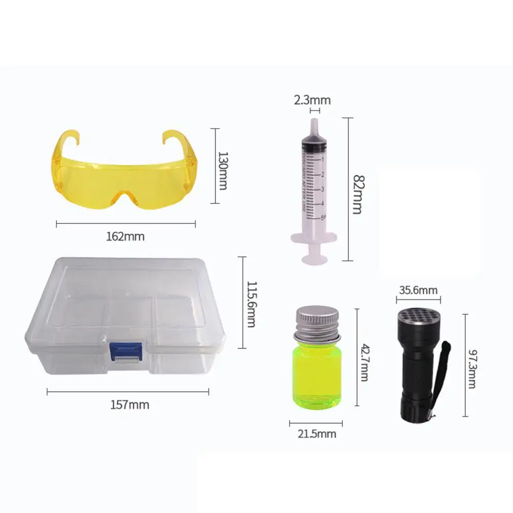 UV Dye Air Conditioning Leak Test Kit for Car Detection