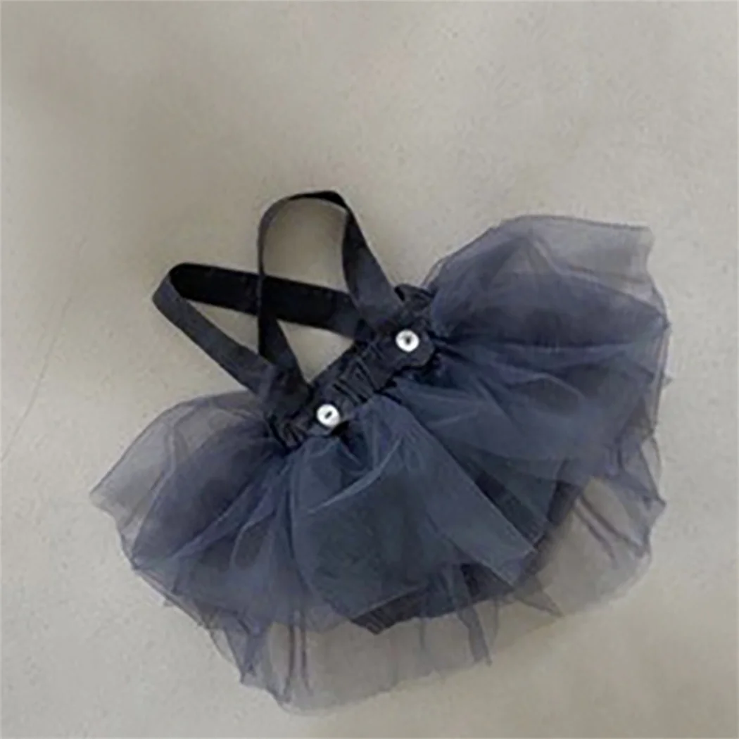

Vintage Little Girls Strap Tulle Romper Dress Ruffle Layers Baby Tutu Dress Summer Autumn Princess Birthday Dresses Kids Clothes