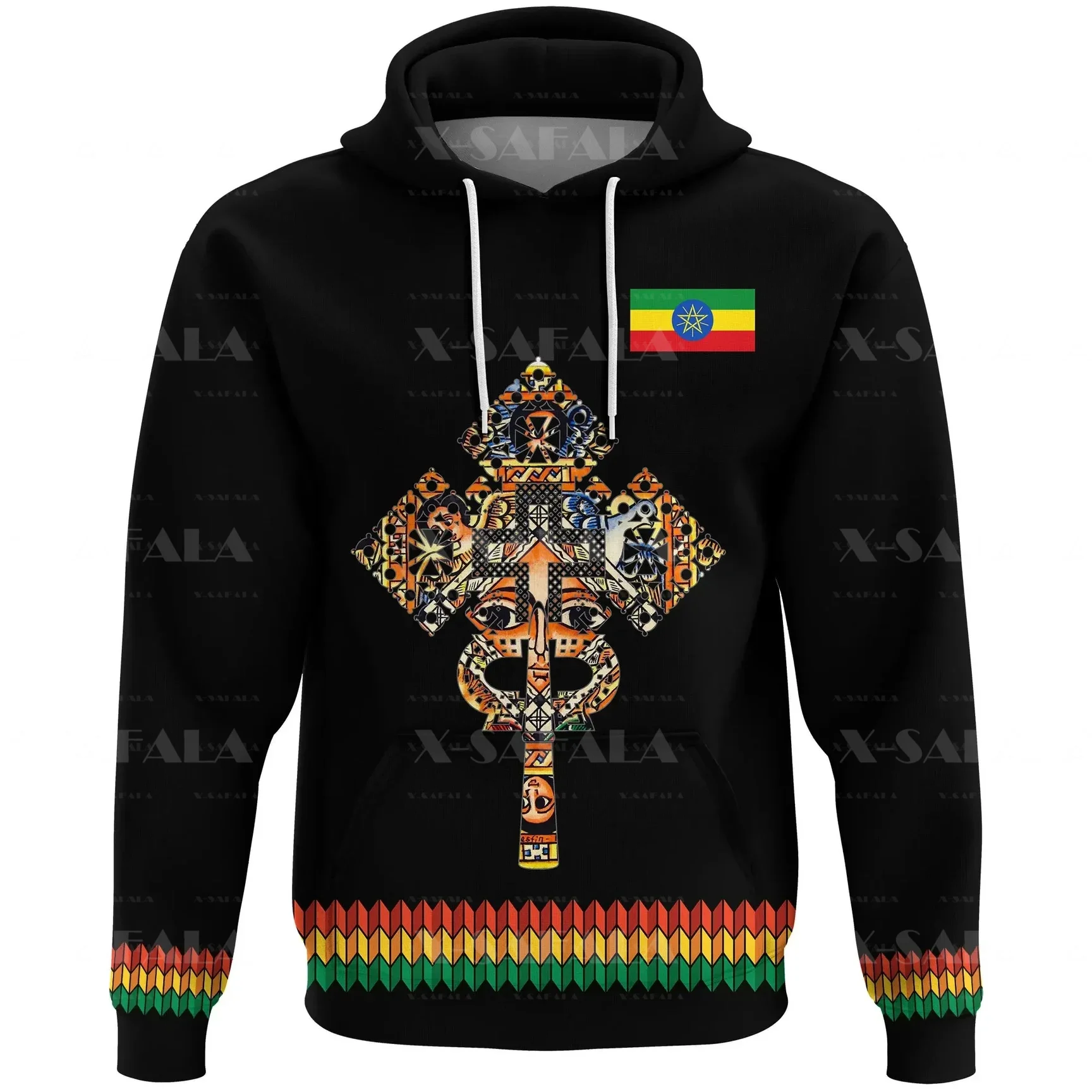 

Ethiopia Lion Patterns Coat Of Arms 3D Printed Zipper Hoodie Men Pullover Sweatshirt Hooded Jersey Tracksuit Outwear Coat Casual
