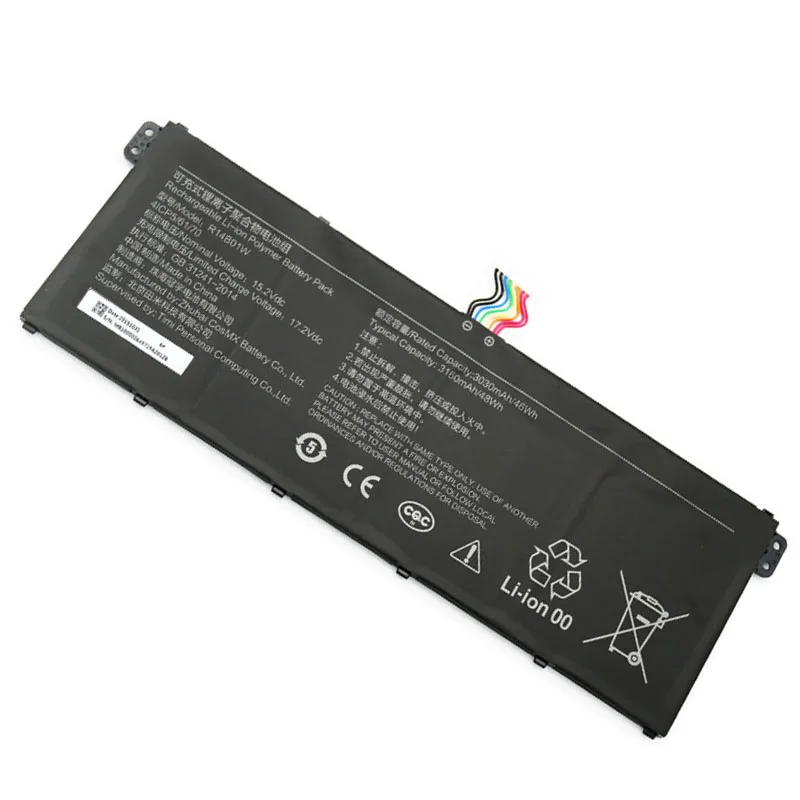 15.2V 3220mAh Laptop Tablet Battery For Xiaomi RedmiBook 14/16 XMA1901-AA/AG R14B01W