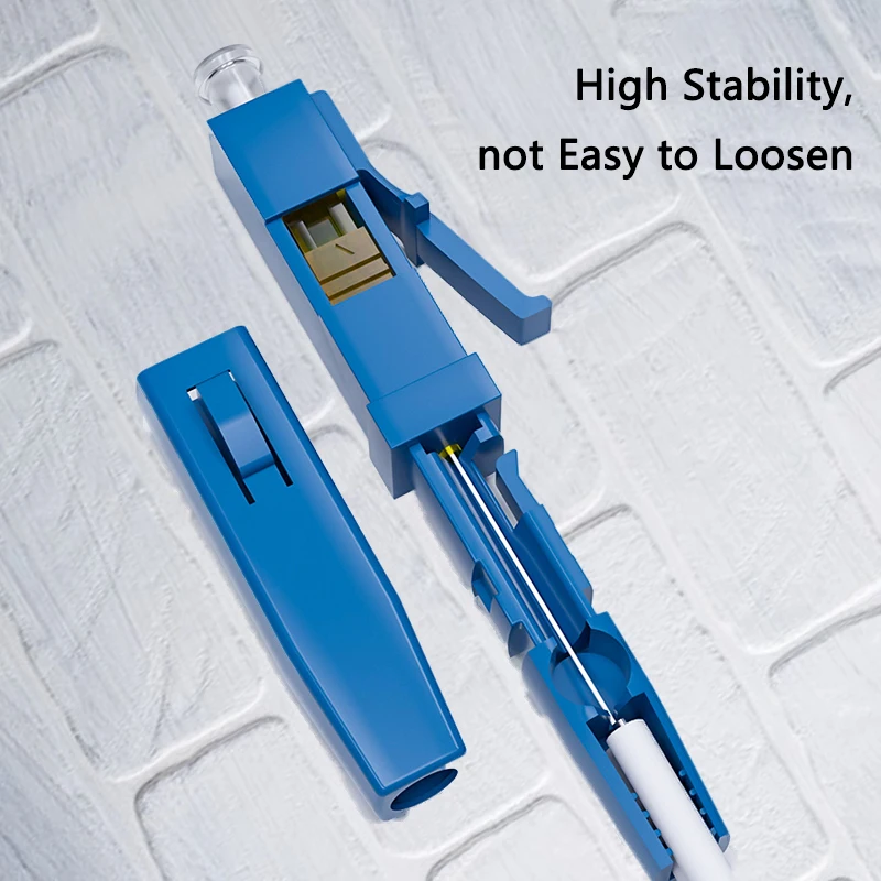 10-100pcs LC Fast Connector Single-mode Fiber Optic Quick Connector LC Embedded Type FTTH Fiber Optic Fast Connector