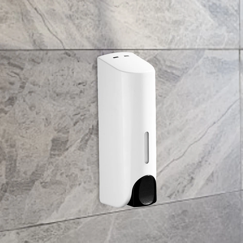 350ML Shower and Lotion Dispenser Wall Mount Shampoo Shower Gel Container Versatile with Clear Window for Home Hotel Restaurant