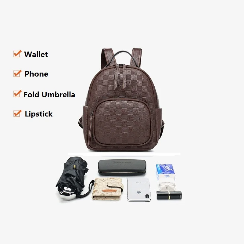 GPR Genuine Cowhide Leather Casual Backpacks for Women Korean School Bags  for Girls Ladies Travel Bag Female Bag Backpack