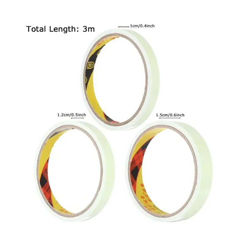 Self Adhesive Green Luminous Tape Glow In The Dark Stickers Stage Decorative Fluorescent Tape Warning Stickers Fishing Tool