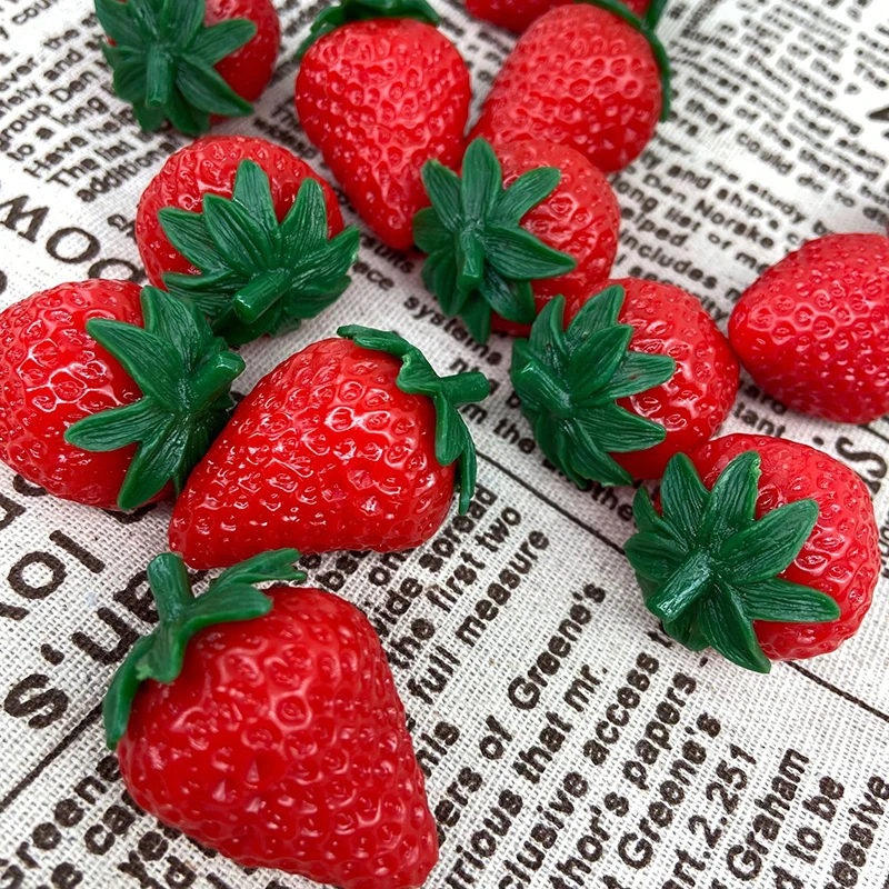 20pcs Artificial Fruit Fake Strawberry Plastic Simulation Strawberry Ornament Craft Photography props Christmas Home Decor artificial fruits and vegetables