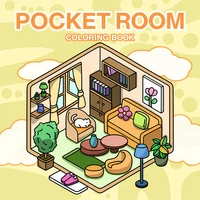 Charming Picture Book: Cozy and Simple Room Decor with Coloring Book Elements - Perfect for Home Aesthetics 1