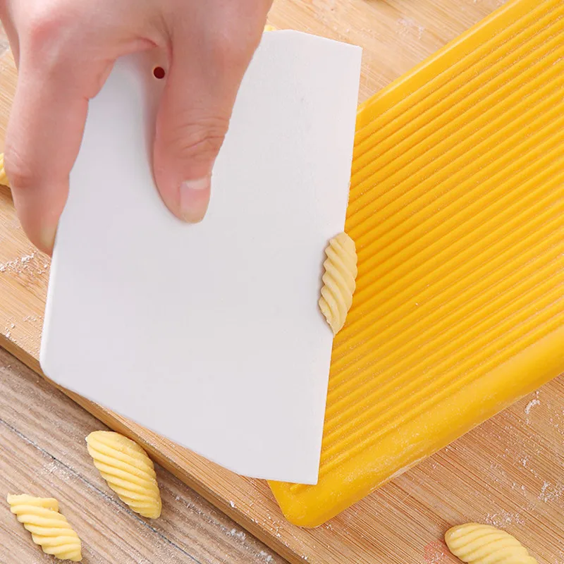 3PCS Spaghetti Macaroni Pasta Board Practical Pastry Rolling Pin Making Kitchen Cooking Wave Pattern Gnocchi Tools Pasta Cutter