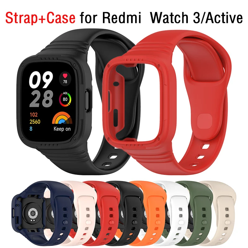 Silicone Strap with Protective Case