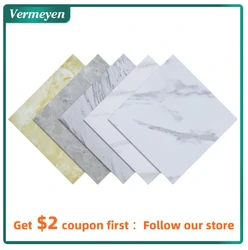Vermeyen 방수 벽 장식 스티커, 마블링 벽 스티커, PVC 매트 표면, 욕실, 주방, 거실용 홈 데코