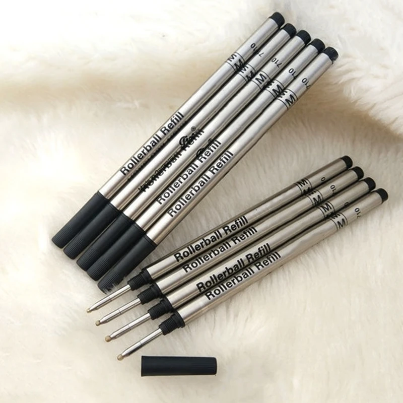 10pcs High Quality MB Refill Black & Blue Rollerball Gel Pen Refills