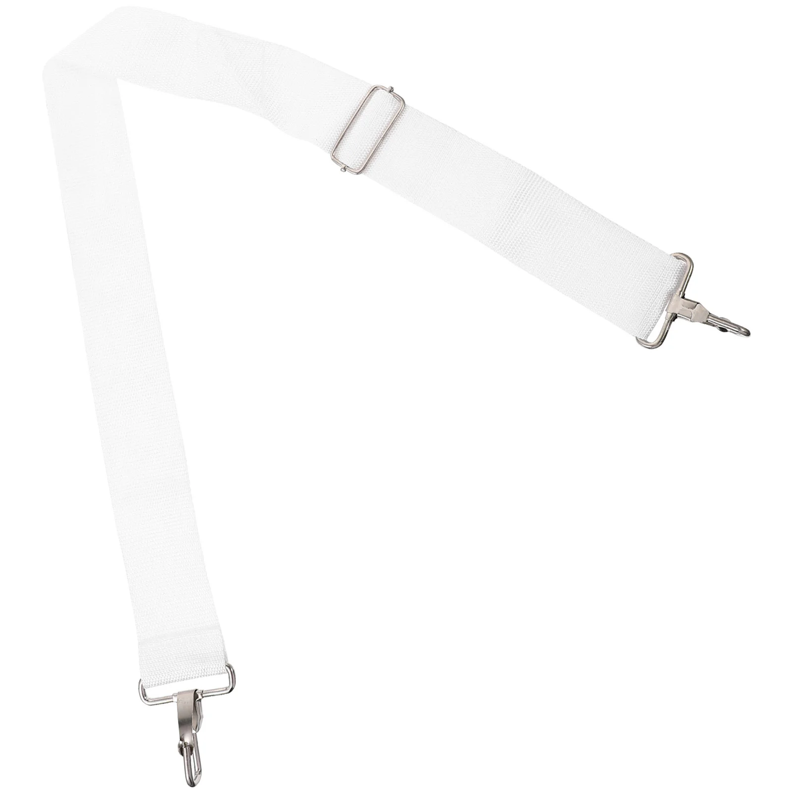 Adjustable White Snare Drum Strap Durable Oxford Cloth Parade Marching Sling Belt Musical Instruments Mellophone Band Drumming