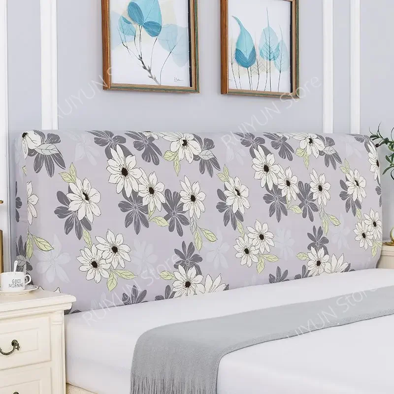 Print All-inclusive Bed Head Cover Spandex Elastic Bed Headboard Cover Head Back Protective Soft Dust Protector bed headboard cover