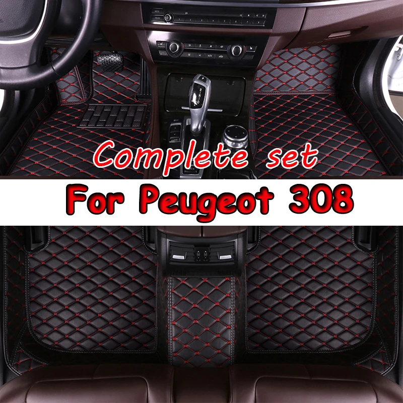 

Автомобильные коврики для Peugeot 308 CC T7 2008 ~ 2013, водонепроницаемые защитные коврики, кожаные коврики, автомобильные аксессуары