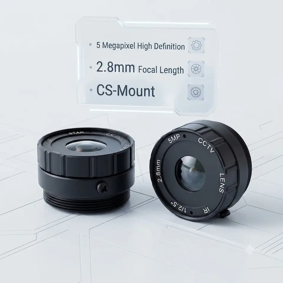 5MP CS Mount CCTV Lens 2.1mm 2.8mm 4mm 6mm 8mm 12mm 16mm 25mm Fixed Focal 650nm IR Filter Day Night Vision Security Camera Optic image 16