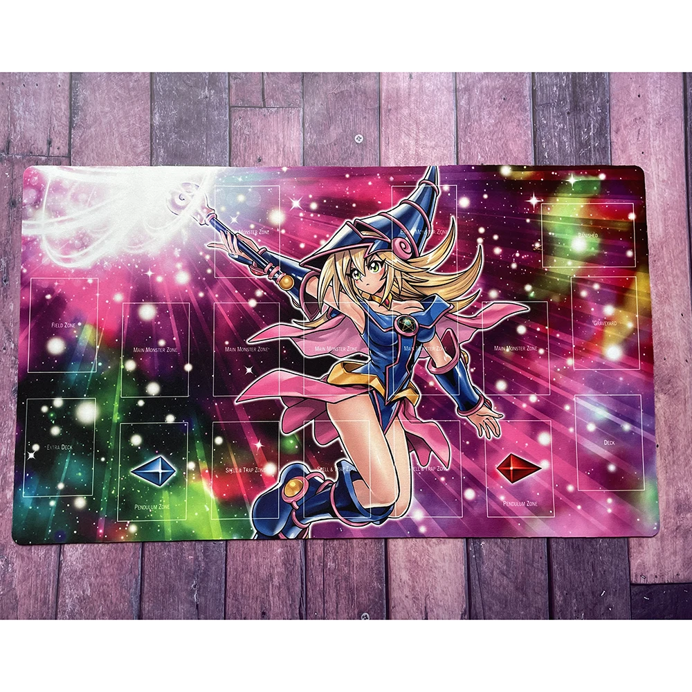 Yugioh Playmat - Dark Magician Girl Themed TCG Mat With Card Zones & Carrying Bag Yugioh Playmat - Dark Magician Girl Themed TCG Mat With Card Zones & Carrying Bag