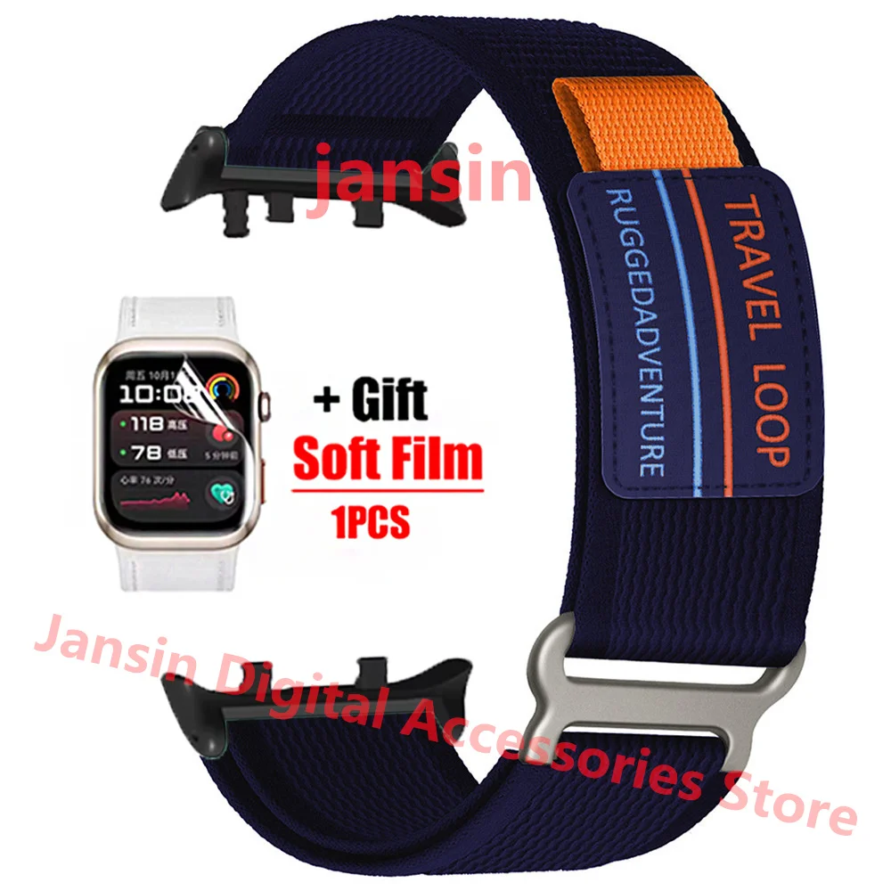 Nylon Loop Band Sport Bracelet with Soft Protector Film - Replaceable Accessories