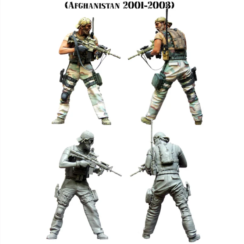 Lot 2 Figurines Résine 1/35 Forces Spéciales + Canoë – Non Peintes – Maquette