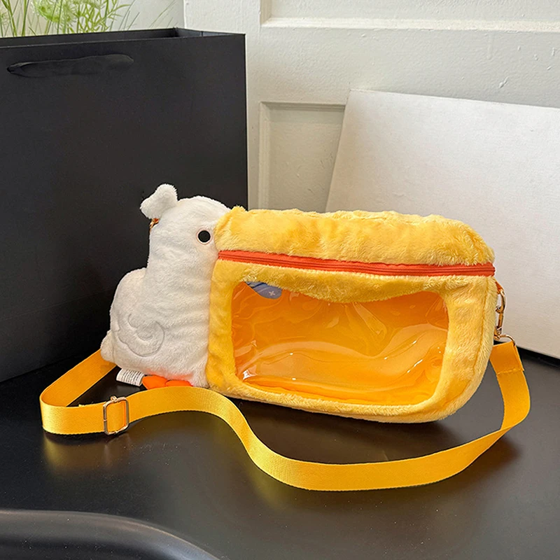 

Милые Мультяшные пеналы Pelican с птицами, плюшевая сумка для макияжа, сумка для ручек, сумка для хранения канцелярских принадлежностей, нулевой кошелек, Женский карандаш