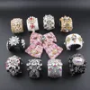 New Fashion Color Fabric Pearl Rhinrhinedhair Clip Bracelet Set Ladies Street Photo Highlights Hair Clip474 1