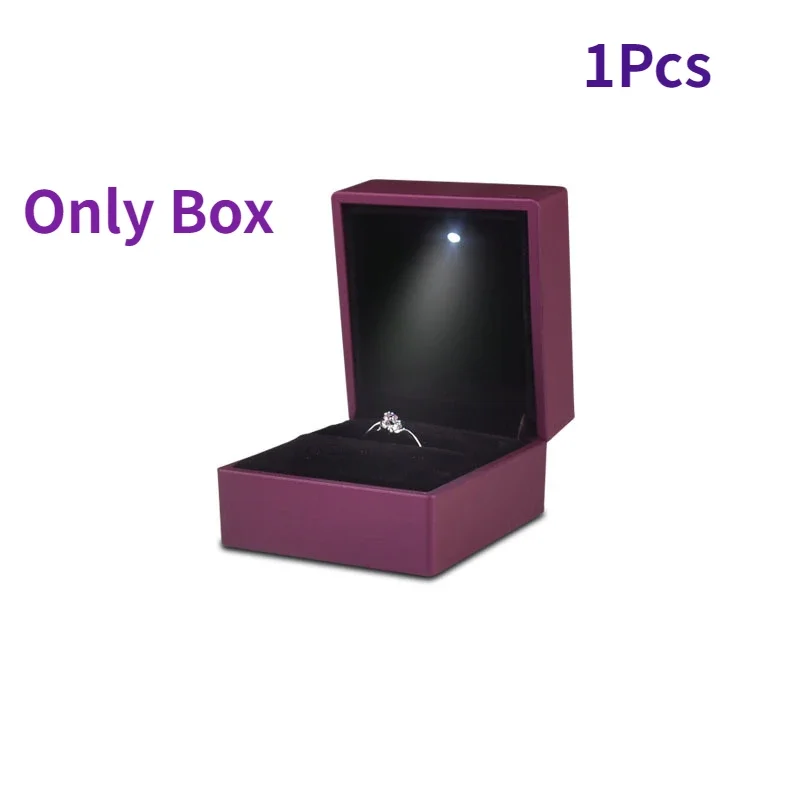 Luxurious 4-Color LED Light Ring Gift Box