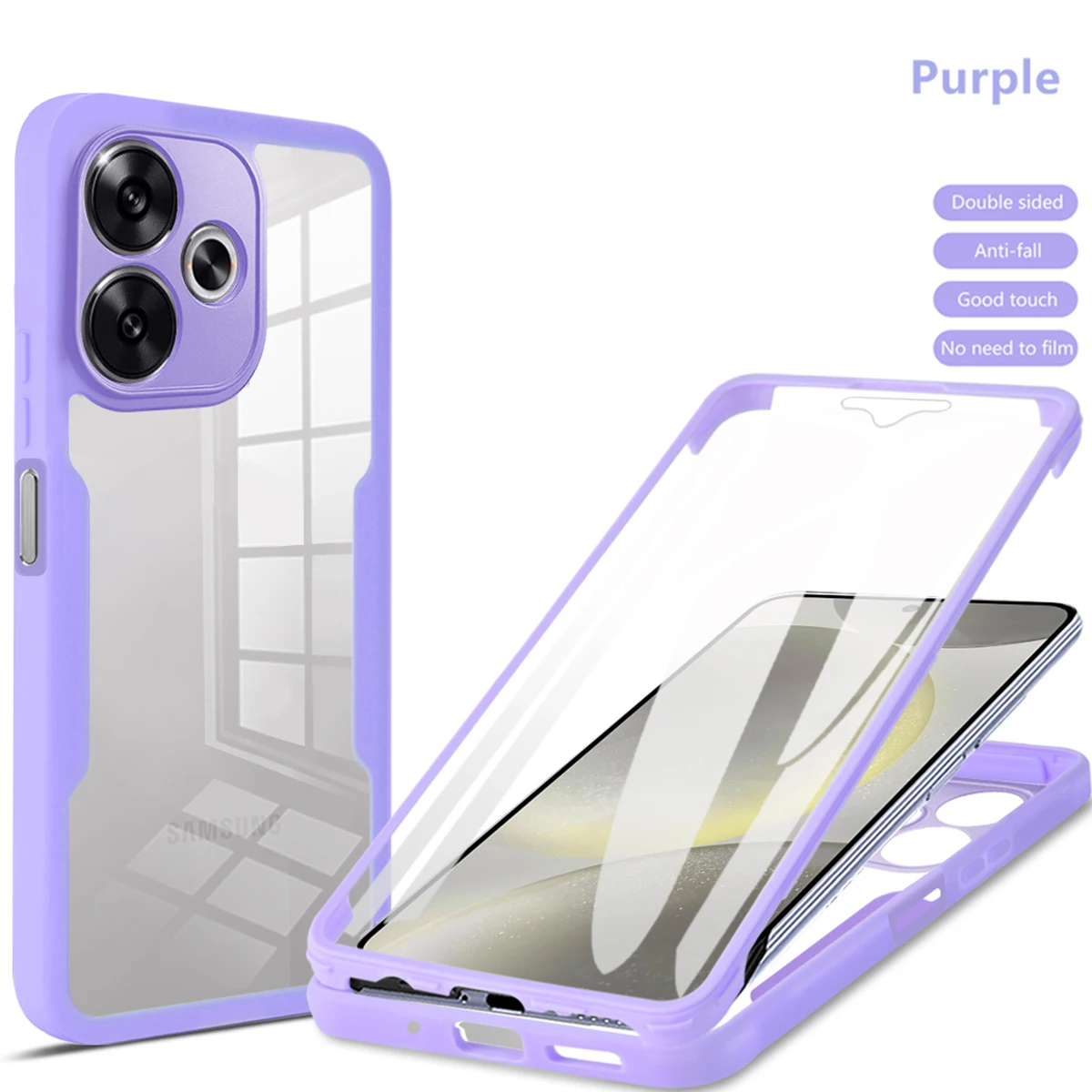 Enhanced Full Body Protective Phone Case with 360-Degree Coverage