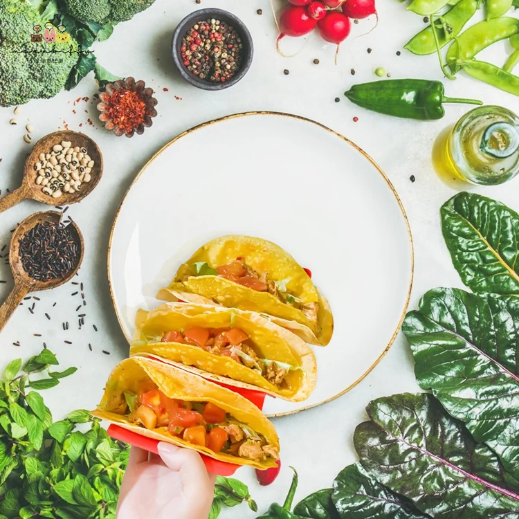 Description Picture 3 of itemMexican Tacos Pancake Shelf Holder Tortilla Wave Shape Tray Holder Plastic Colorful Pizza Roll Food Display Holders Kitchen Tool