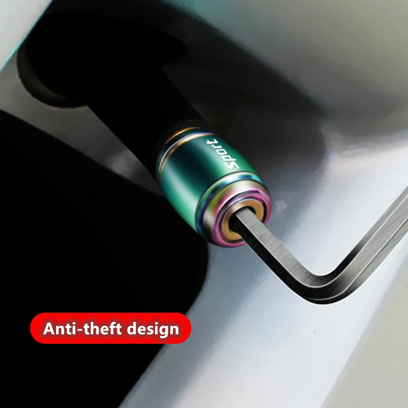 1Set Car Styling Anti theft Sport Car Tire Valve Caps Wheel Tires Tire