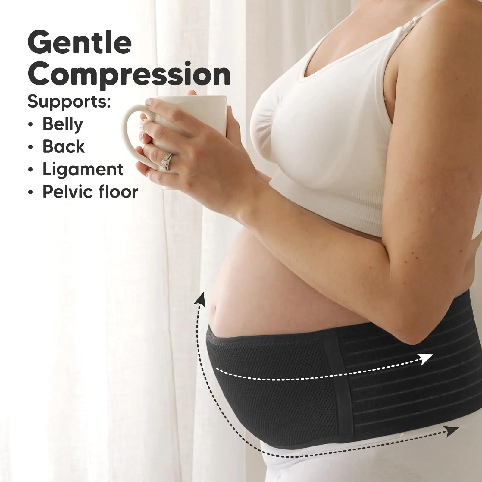 Pregnancy Belly Support Belt Pregnant Women Belts Maternity Belly Belt Soft & Breathable Abdomen Pelvic Support Bands Maternity Belly Band for Pregnancy