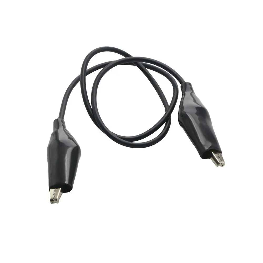 Color Alligator Clip Electric DIY Small Battery Power Cord Sheath Electric Clamp Double Head Test Clamp.28mm 35mm45mm 50cm 10PCS,alligator clips,electric test clamp,test clip,electrical clamp