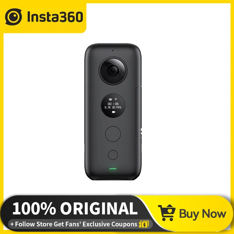 Insta360 ONE X 18MP Sport Action Camera Wifi Support For IPhone Android 5.7K Photo Invisible Selfie Stick Bullet Time in stock