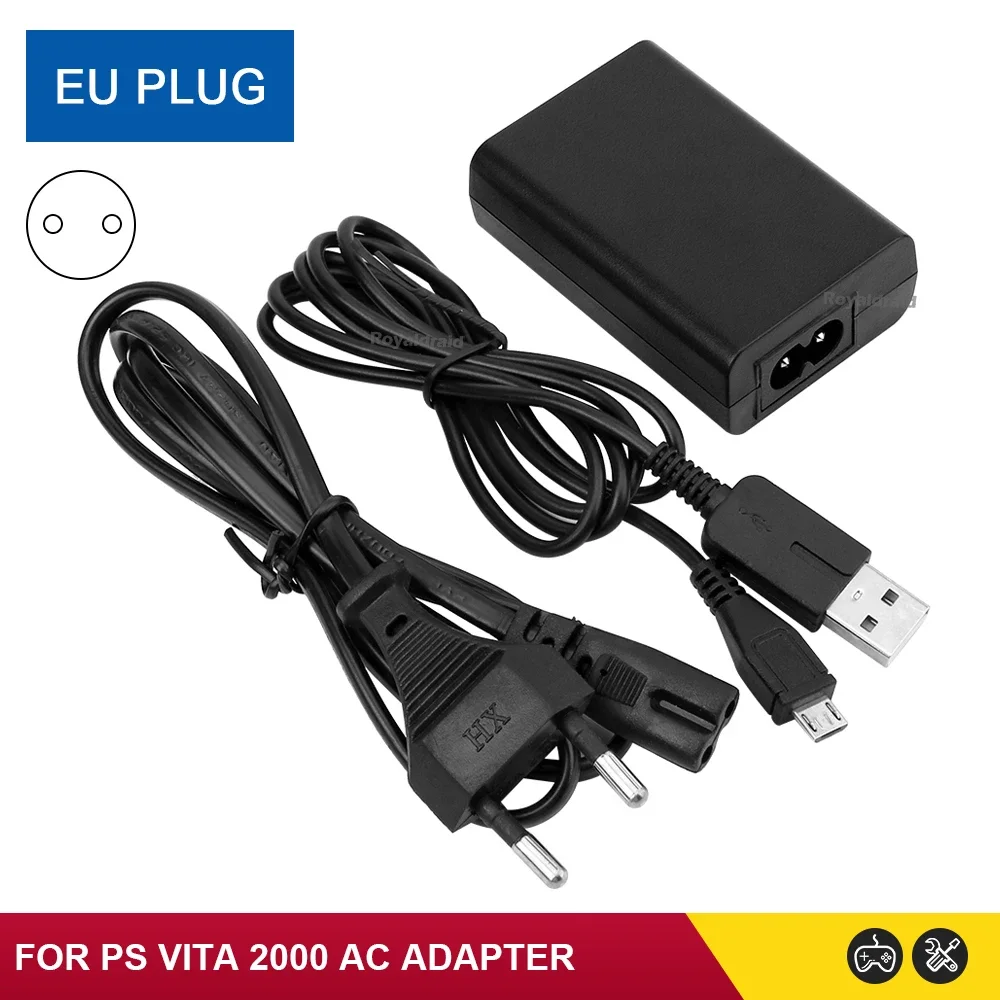 NEW EU/US Plug Home Charger Power Supply 5V AC Adapter USB Charging Cable Cord For PlayStation Psvita Slim PS Vita 2000 PSV 2000