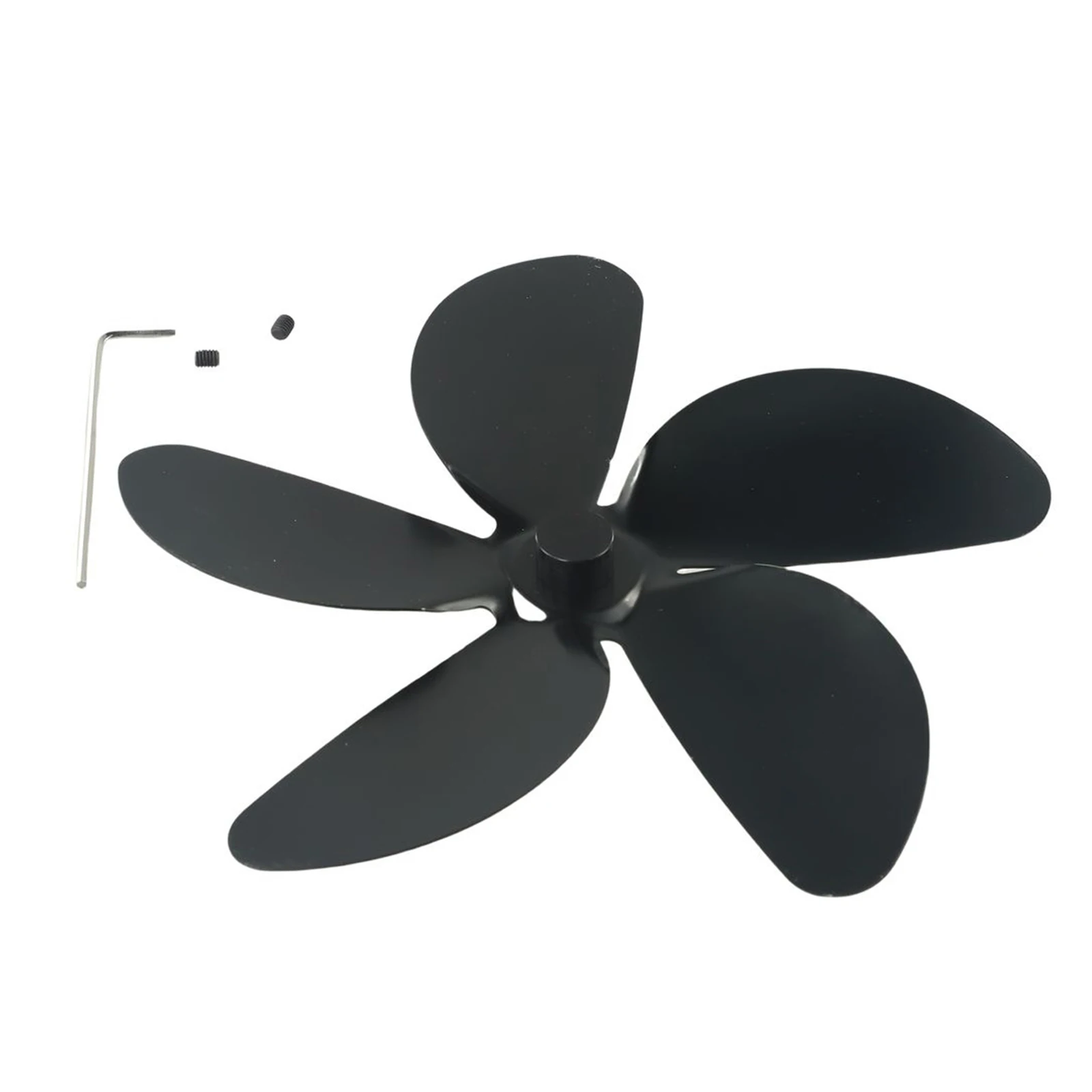 

5 Blade Fireplace Fan Blade 18cm 7.09inch Without Batteries Electricity Improve Hot Air Circulation Home Improvement Accessories