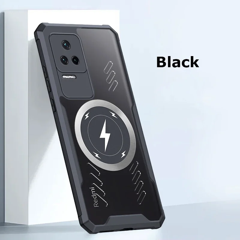 Per Xiaomi Redmi K70 K70E K60 K50 K40S Pro Plus Gaming Ultra Wireless Charging Grafene Dissipazione del calore Custodia Trasparente Guscio_voghion.com