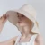 Women Snap Fastener Big Brim Hat Protection Visors Bucket Hat Sunscreen Fisherman Hats Outdoors Fishing Cap Ponytail Sun Hat 8