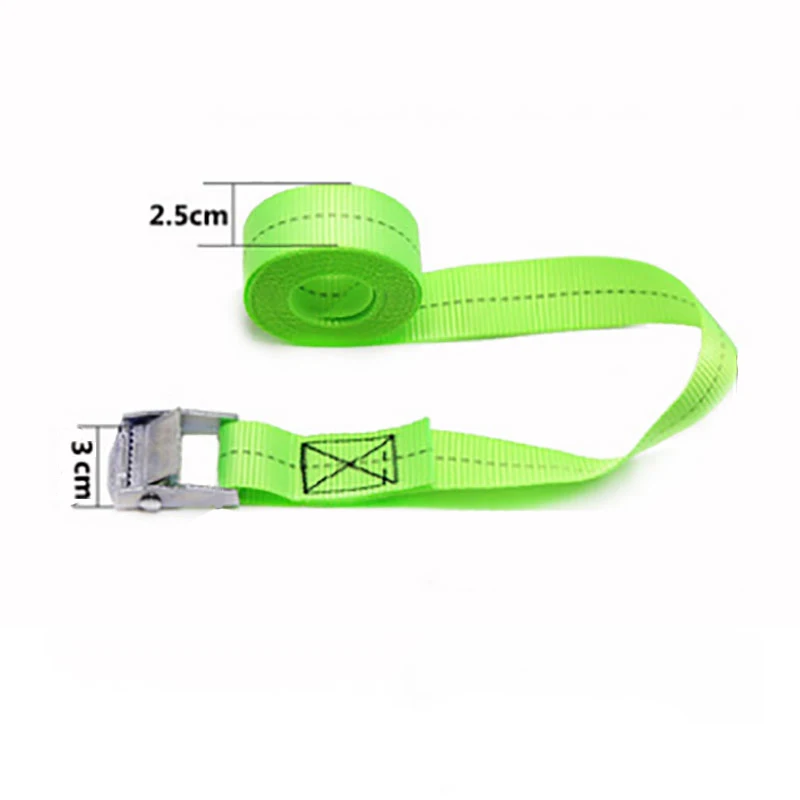 motorcycle bike Strong Buckle Tie Down Belt cargo straps With Metal Buckle Tow for Luggage Bag Rope Ratchet Belt cargo straps cargo tie down strap tie down straps lashing strap
