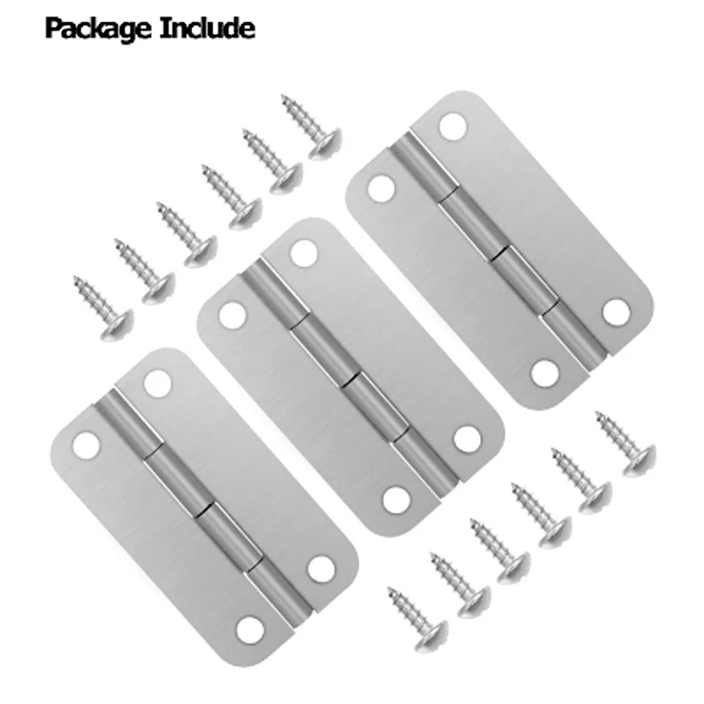 3PCS Igloo Cooler Hinges & Screws Stainless Steel Replacements Cooler Parts Stainless Rust-Resistan 25-165 Quarts Accessories