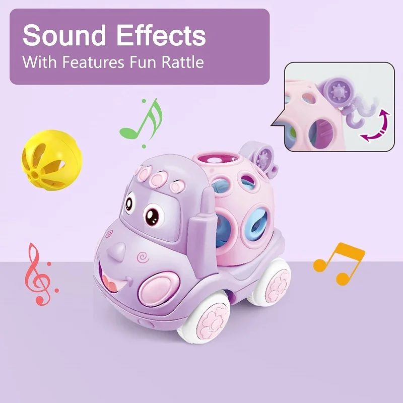 Press-and-Go Baby Rattle Car 3
