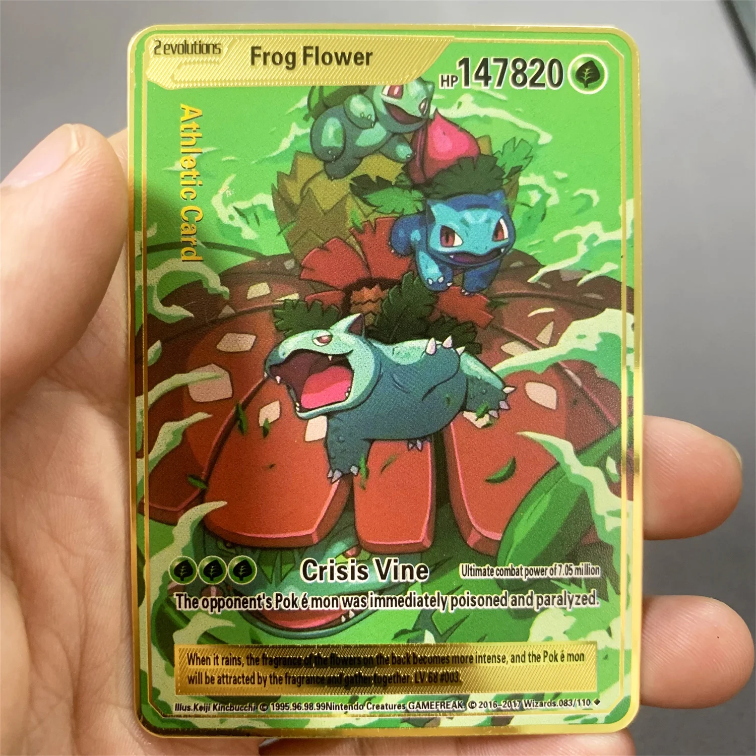 thumbnail image 1 of Newest metal Cards English Golden 10000 Arceus Rainbow Vmax Koraidon Miraidon Vstar Game Collection Alloy Card, 1 of 4