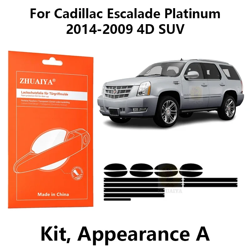 

Защитная пленка ZHUAIYA для красок дверных ручек, защитная пленка из ТПУ для Cadillac Escalade Platinum2014-2009 4D SUV