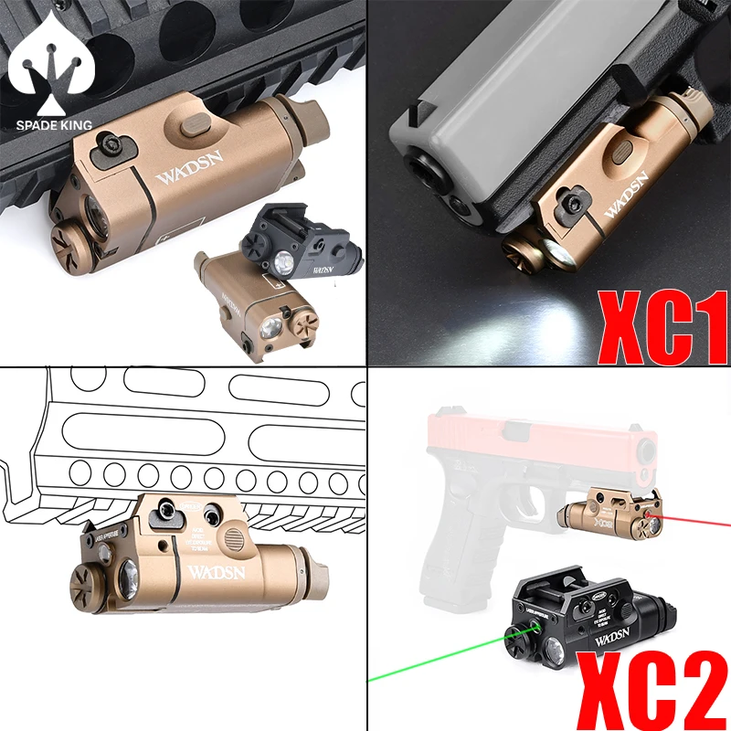 

XC1 Flashlight XC2 Laser Light Red Dot Green Aim SF Marking Quick Mount Glock 17 18 19 Gun Lamp Pistol Optics Weapon Parts