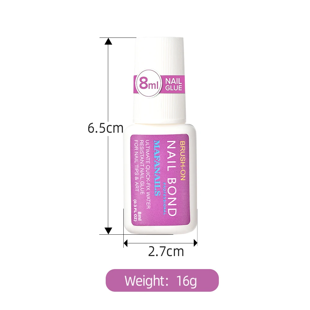 5/3/1Pcs Fast Drying False Nails Tips Adhesive Glue 0.3Fl.oz Rhinestone&Fake Nail Glue Super-Strong Press on Nails Bond Glue &* 6
