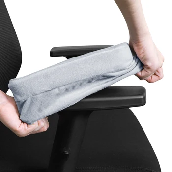 Fodere per braccioli per sedie da ufficio per gomiti e avambracci Set da 2 pezzi Fodera per braccioli in spugna di velluto 4 colori Fodera per sedia 1