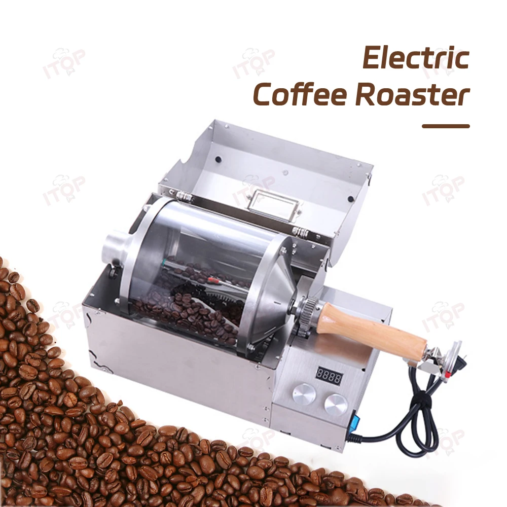 Tostador de café eléctrico ITOP, máquina tostadora de granos de