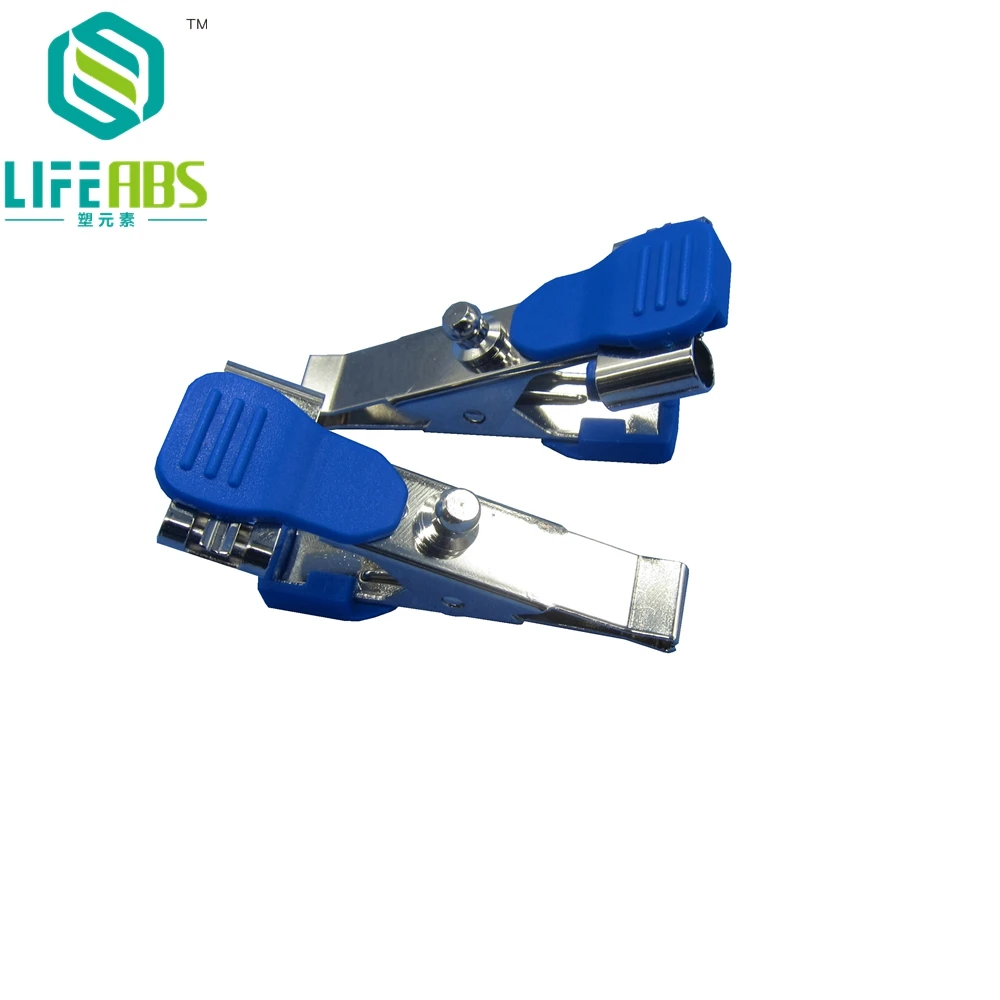 

10 Multi-Function Veterinary ECG Clip EKG Clamp Electrodes For Animal Medical Cables with Din3.0 Banana 4.0 or Snap 4.0 Grabber