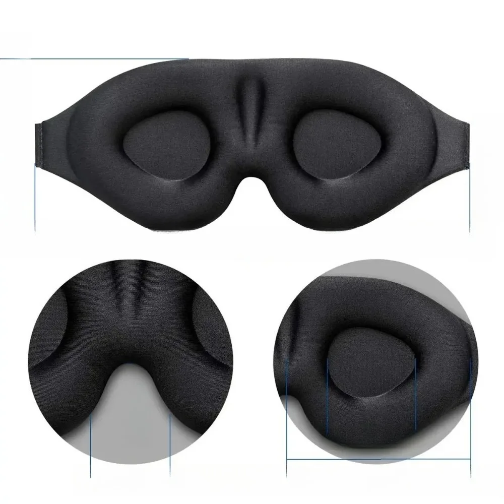 Masque de sommeil réglable homme femme - Anti-lumière respirant