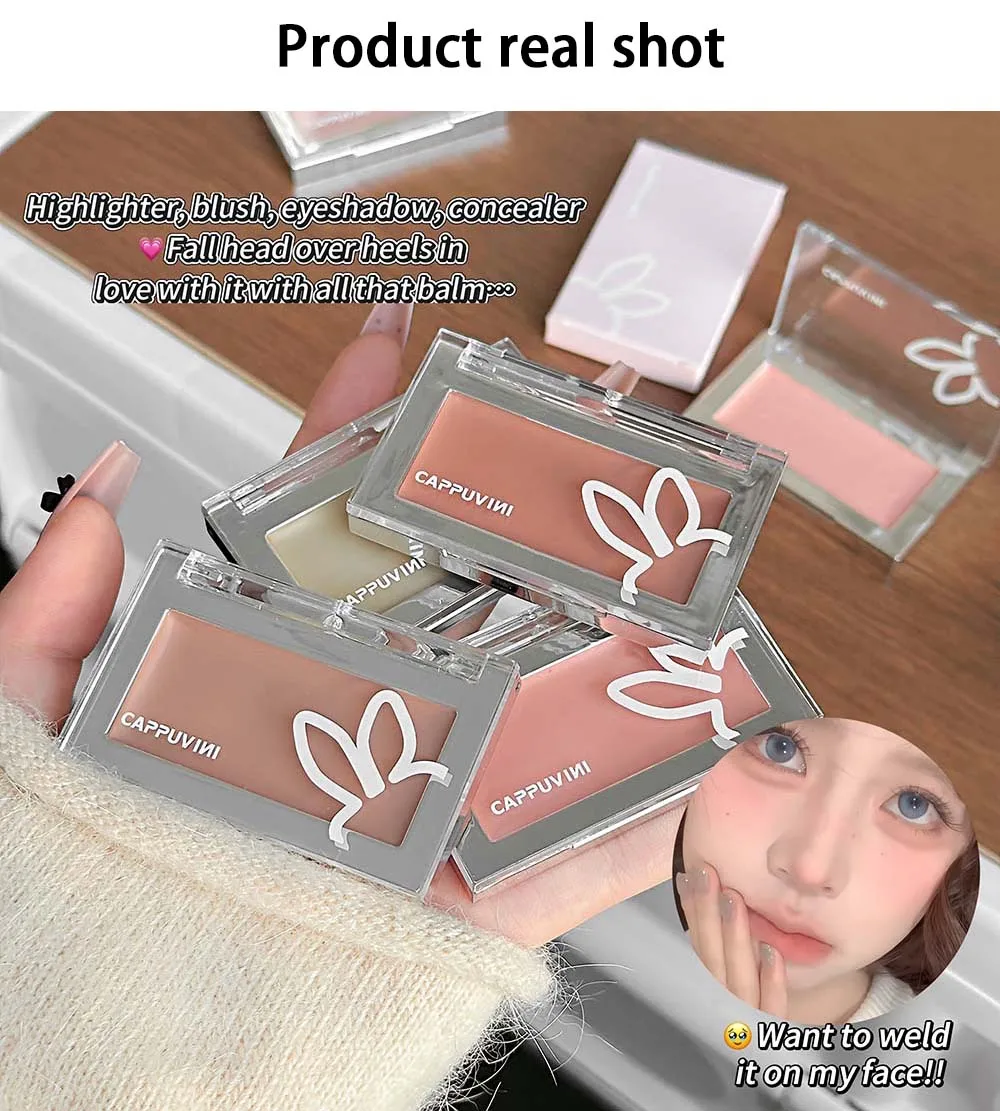 Concealer Palette Monochrome Waterproof Brightening Cream Face Makeup_voghion.com