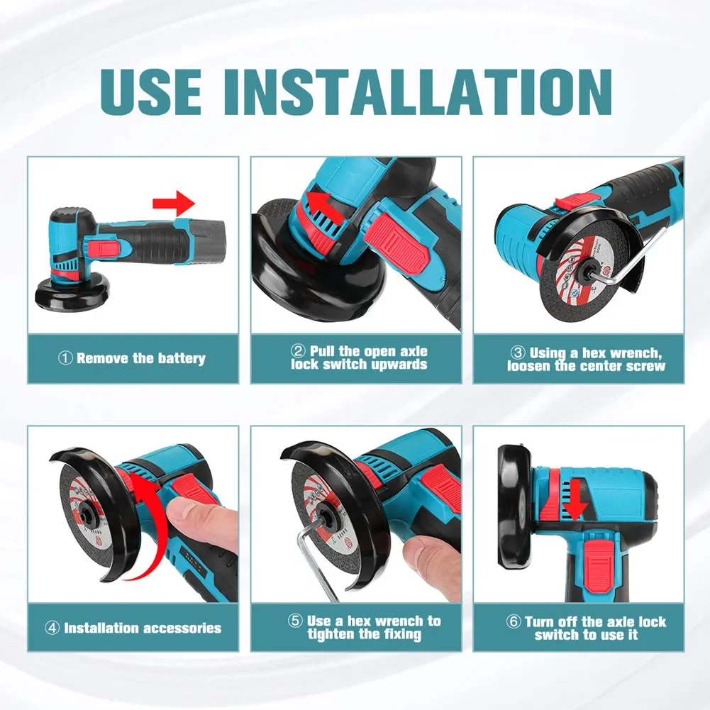 12V Mini Angle Grinder Mini Household Rechargeable Cutting Machine Polishing Machine Electric Hand Grinder Polishing electric grinder angle grinder electric angle grinder
