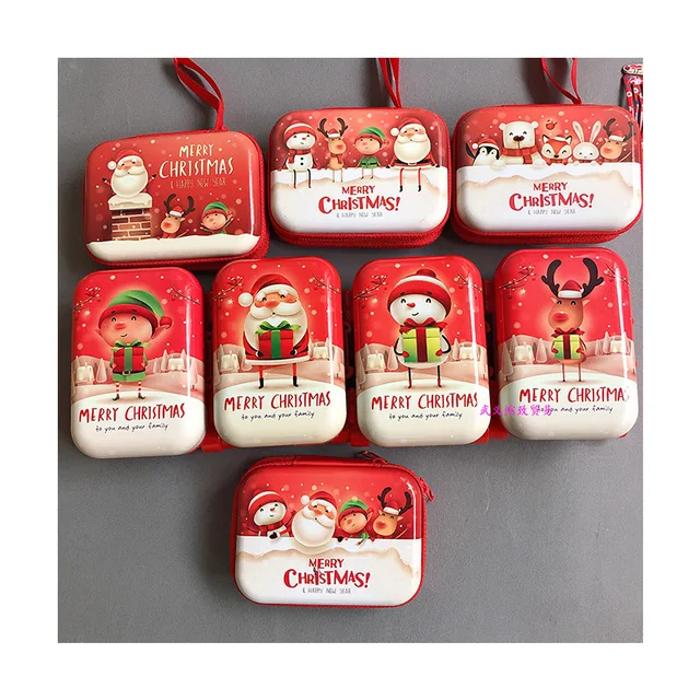 Karácsonyi Cukorka Doboz Mini Baba Bőrönd Miniatűr Játék Csomagtartó Ház Dekoráció Aranyos Kis Tengelykapcsoló Ékszer Kézitáska - Image 5