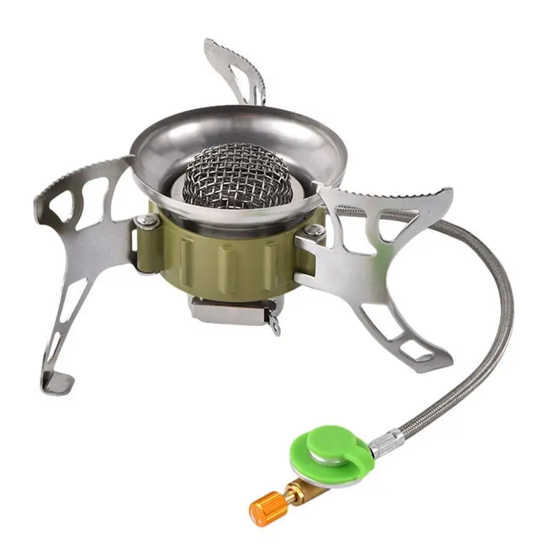

Propane Camp Stove Windproof Camp Stove Windproof And Lightweight Backpacking Stove With Foldable Burner And Carrying Case For