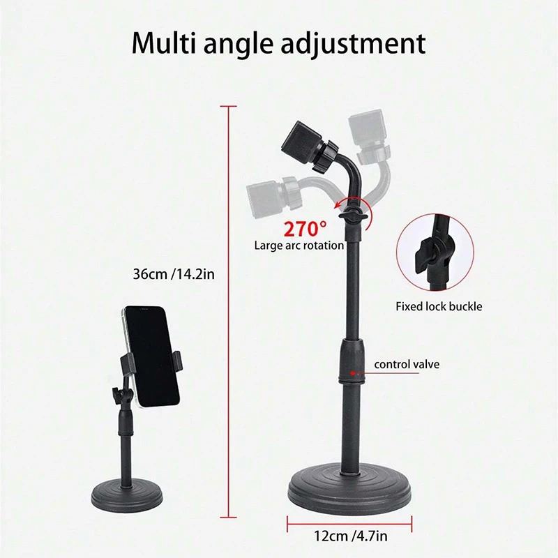 Foldable Telescopic Phone and Tablet Desk Stand